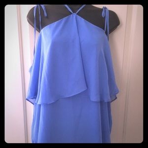 Ocean blue NY & co 7th AVENUE Design Studio Blouse